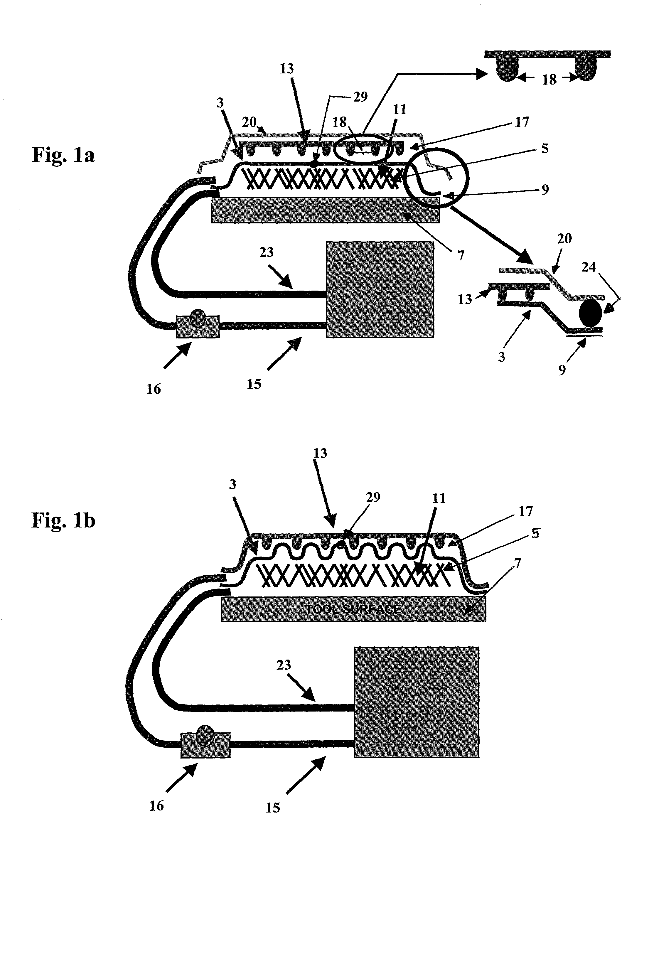 Apparatus and method for selectively distributing and controlling a means for impregnation of fibrous articles