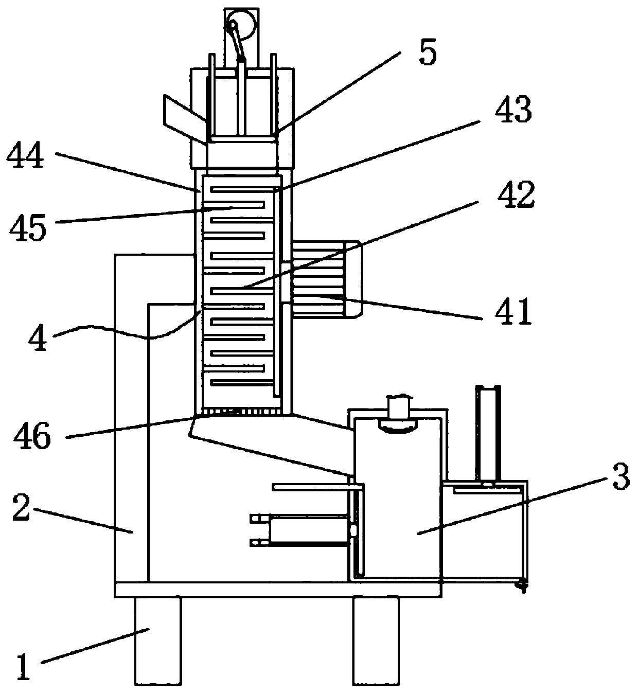 Crop waste smashing and compressing device