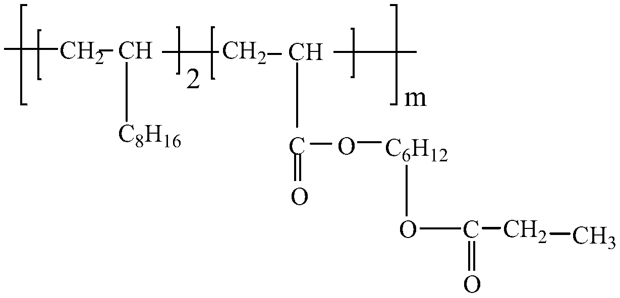 Polyalphaolefin compound with polar ester group branched chain and preparation method thereof