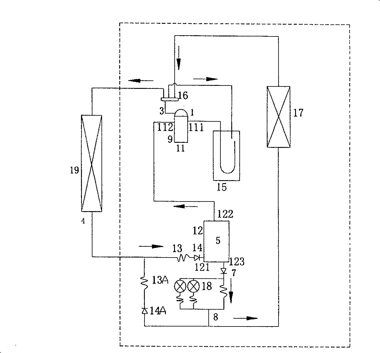 Super low temperature heat pump air conditioner system