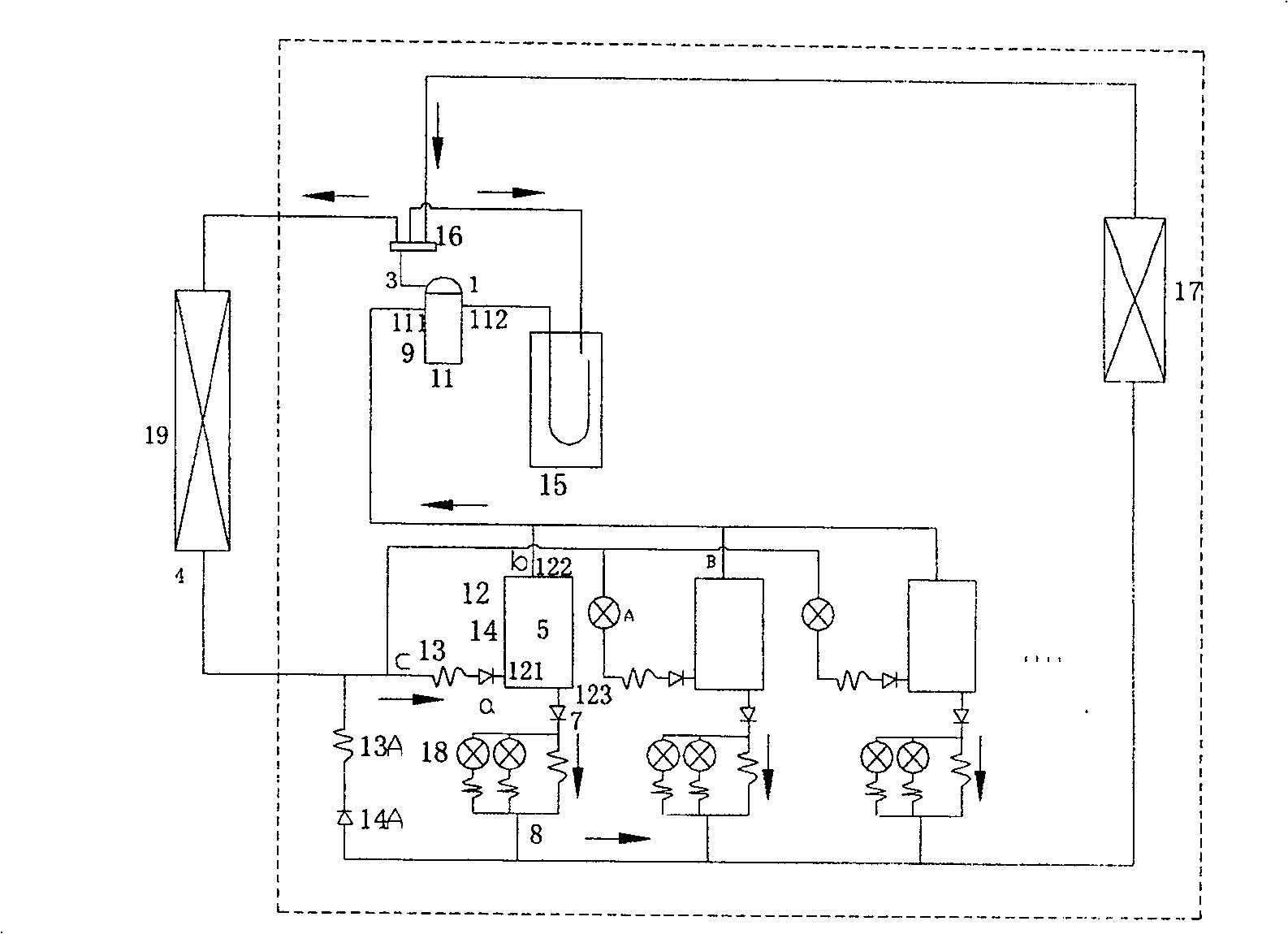 Super low temperature heat pump air conditioner system