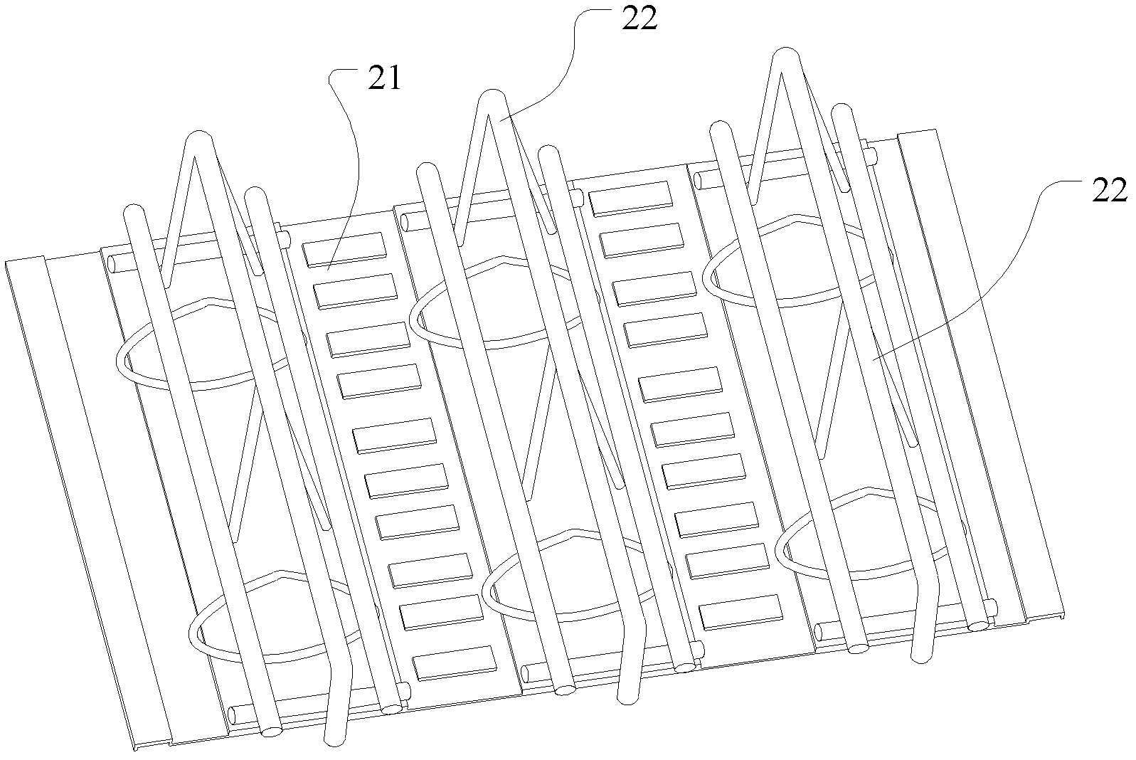 Self-supporting thermal insulation hollow floor slab and construction method thereof