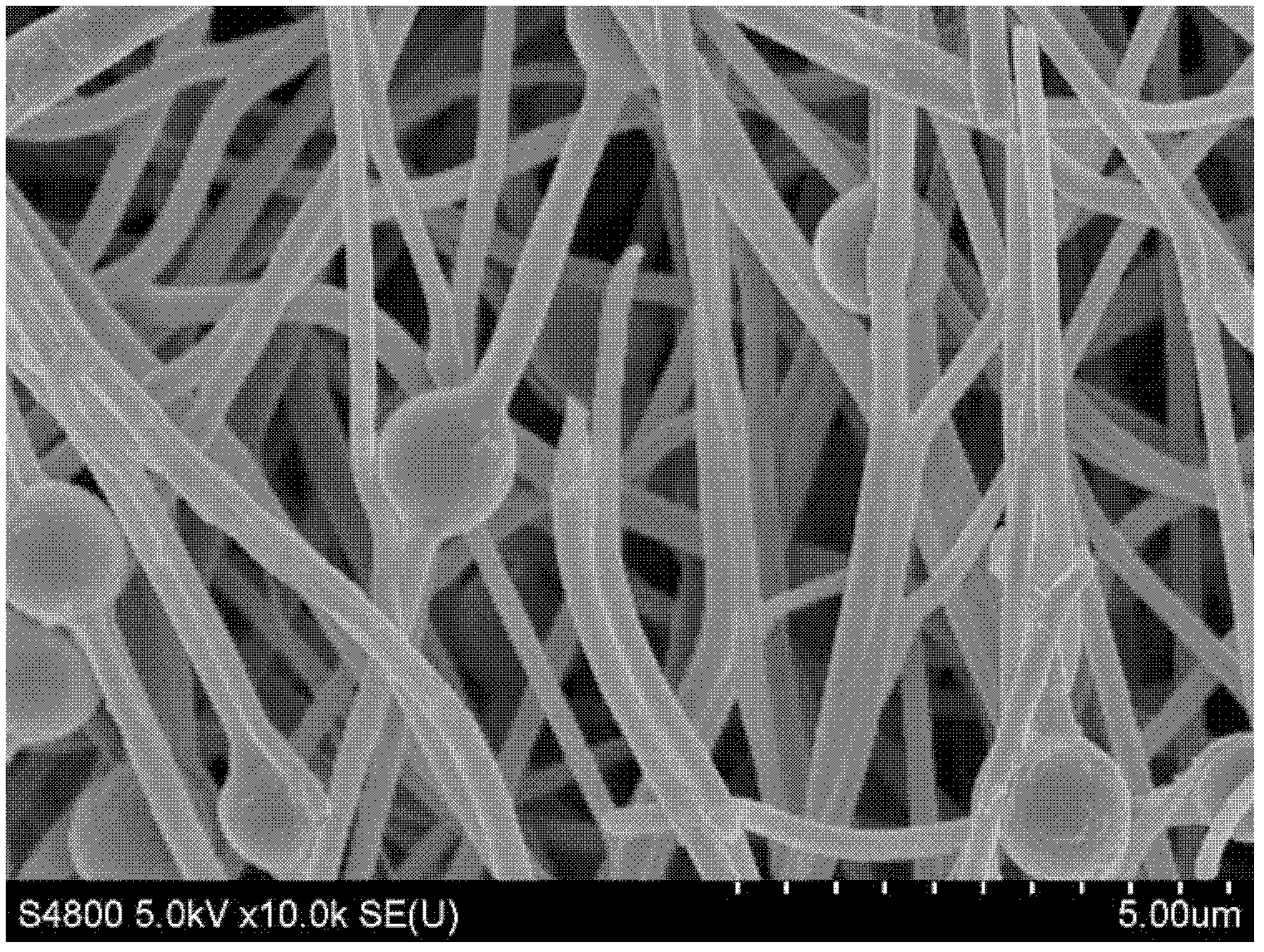 Method for producing bead-stringed PAN (polyacrylonitrile)-based carbon fiber electrode materials by electrostatic spinning