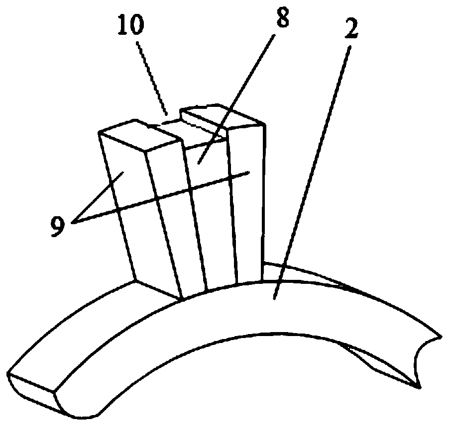 A rotor permanent magnet type hybrid excitation axial flux switching permanent magnet motor