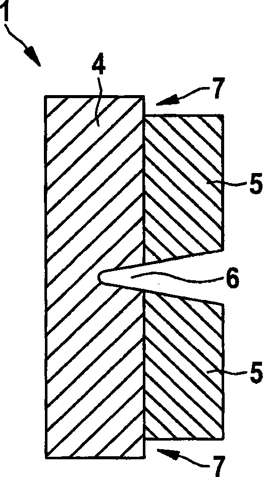 Bursting element and galvanic cell with bursting element