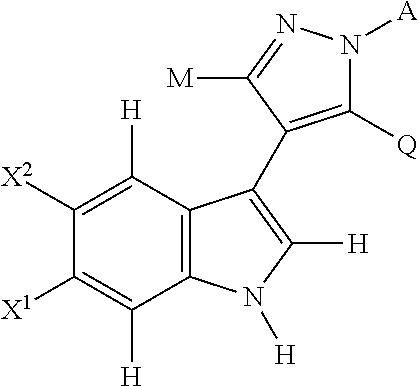 4-(indol-3-yl)-pyrazole derivatives, pharmaceutical compositions and methods for use