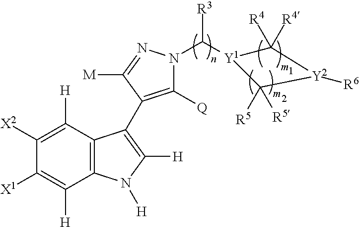 4-(indol-3-yl)-pyrazole derivatives, pharmaceutical compositions and methods for use