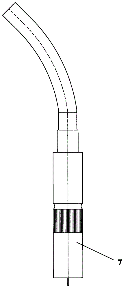 Automatic slag removal mechanism of welding torch of full-automatic CO2 (carbon dioxide) welding machine