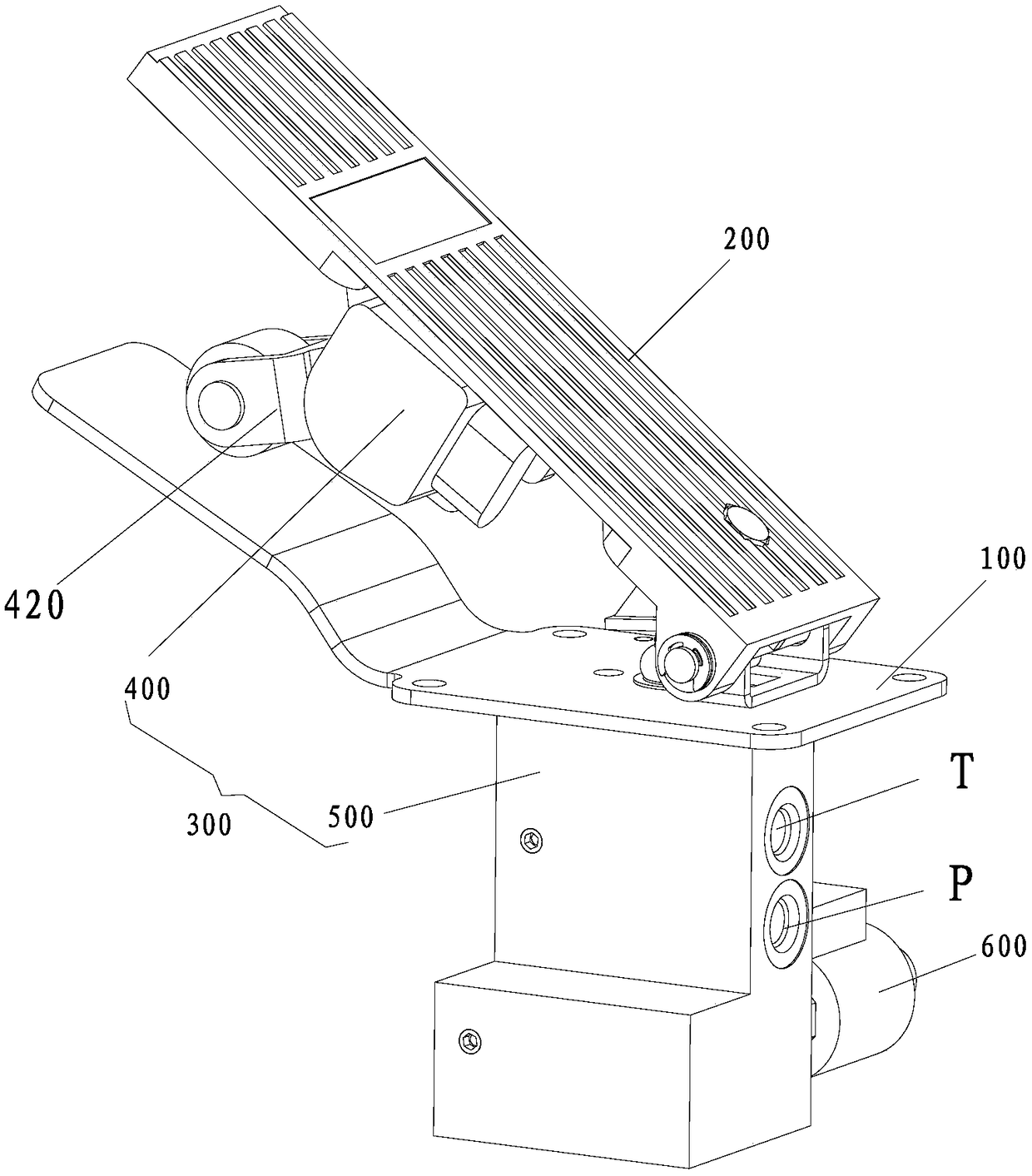 Engineering vehicle throttle and traveling control system and method