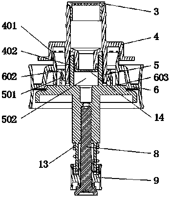 Foam pump and liquid distributing ejector with same