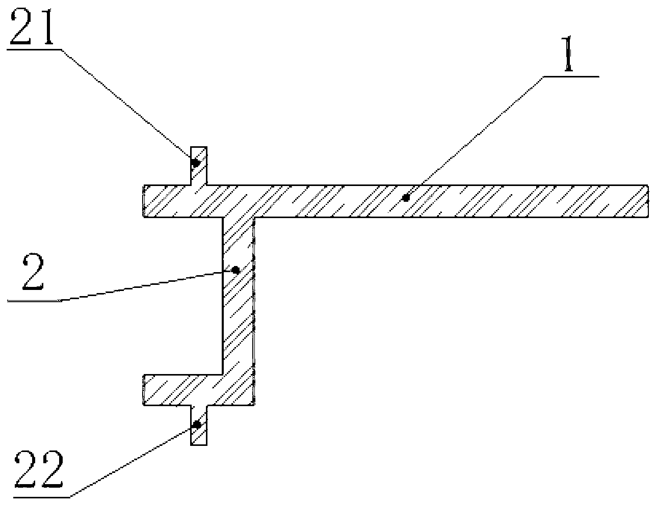 Curtain wall hanging profile and horizontal dry curtain wall hanging installation method