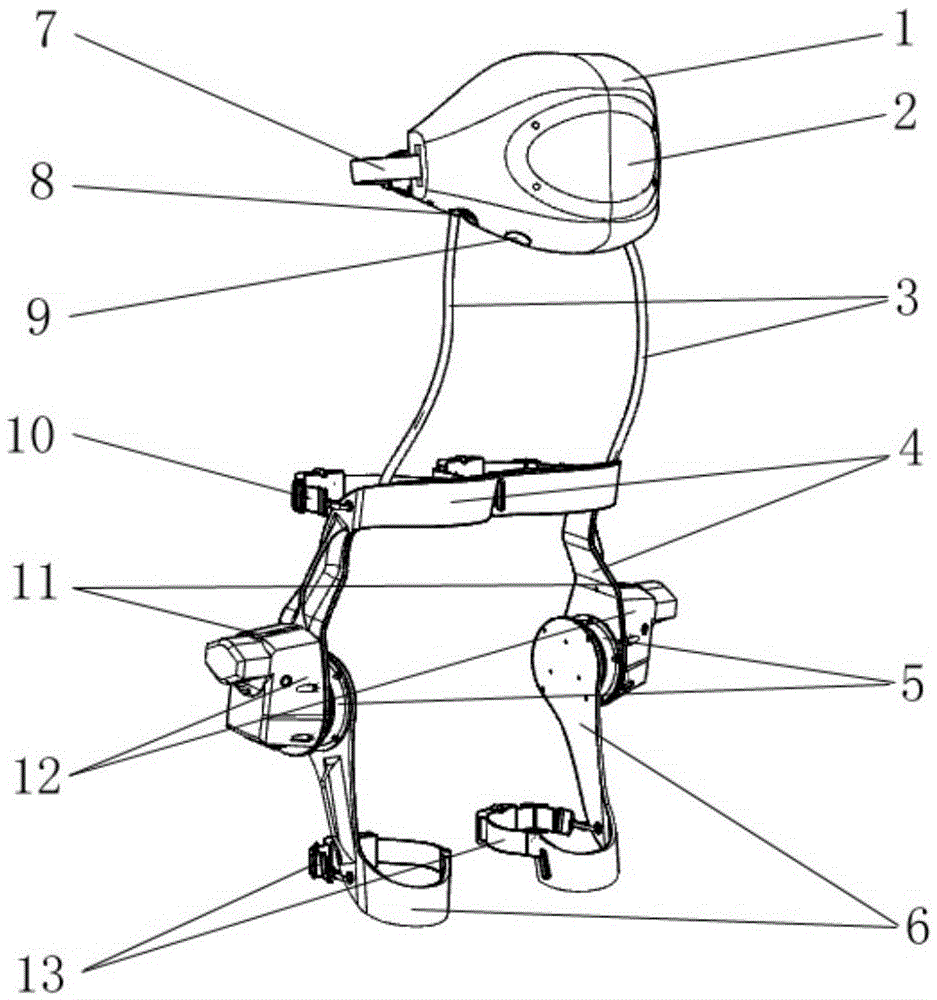 Wearable standing-up and sitting-up assistance device