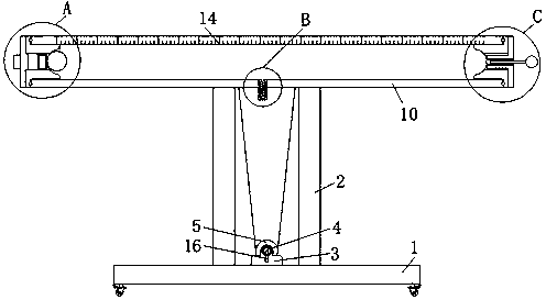 Acceleration test device for physical mechanics learning