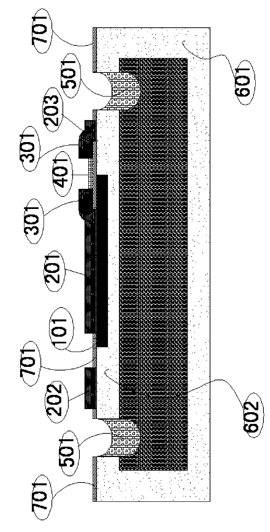 Gate pole sensitive triggering unidirectional thyristor chip and preparation method thereof