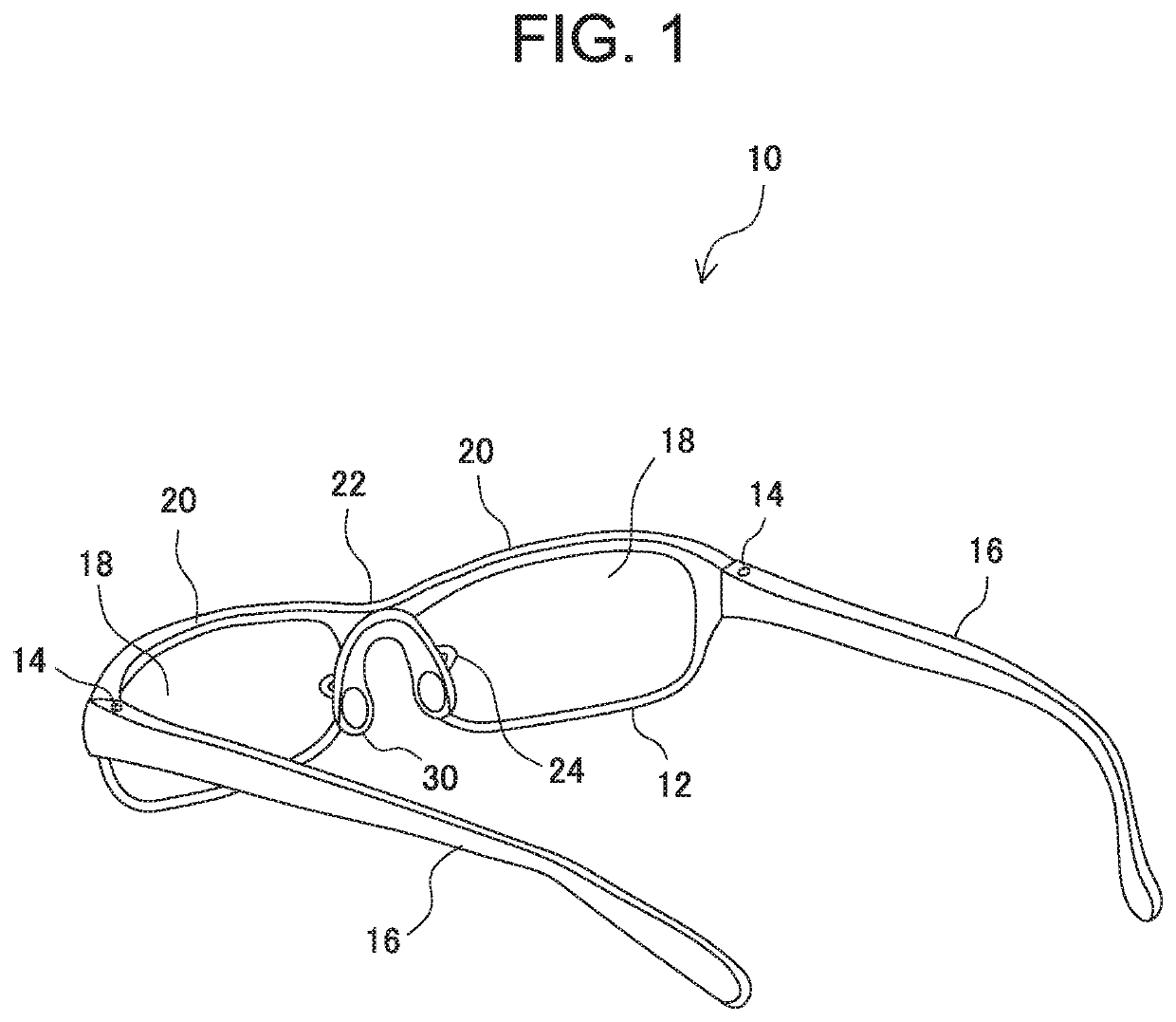 Nose pad and eyeglasses provided with the pad