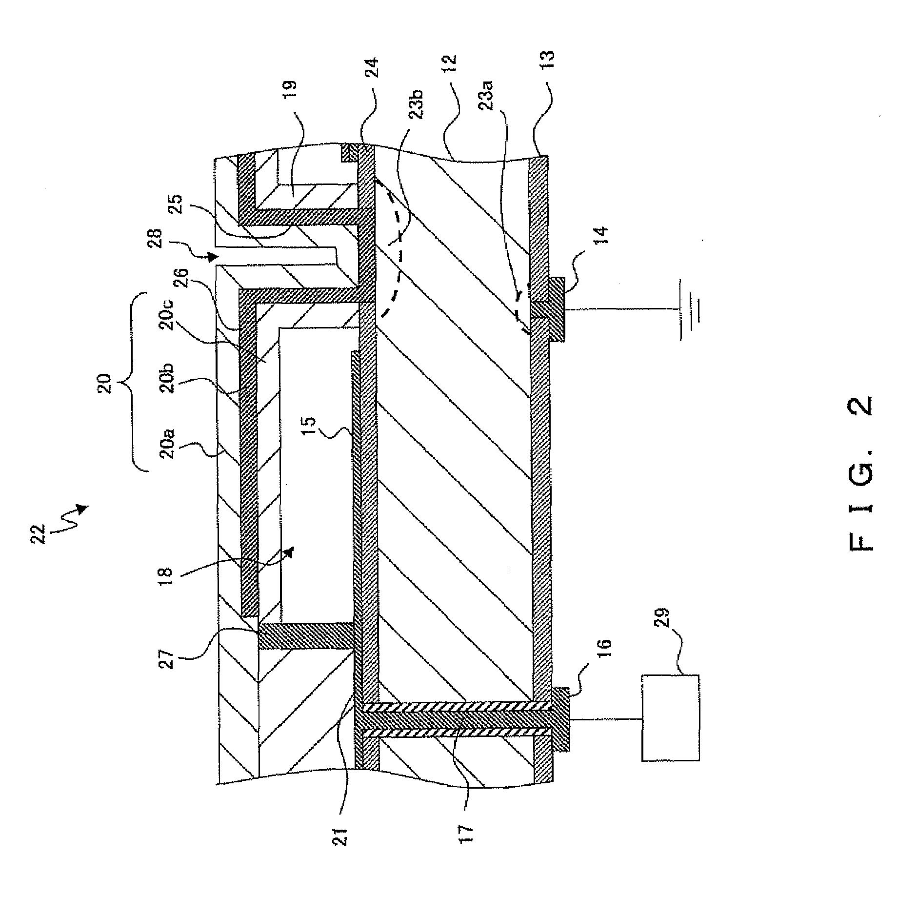 CAPACITIVE MICROMACHINED ULTRASONIC TRANSDUCER (cMUT) DEVICE AND IN-BODY-CAVITY DIAGNOSTIC ULTRASOUND SYSTEM