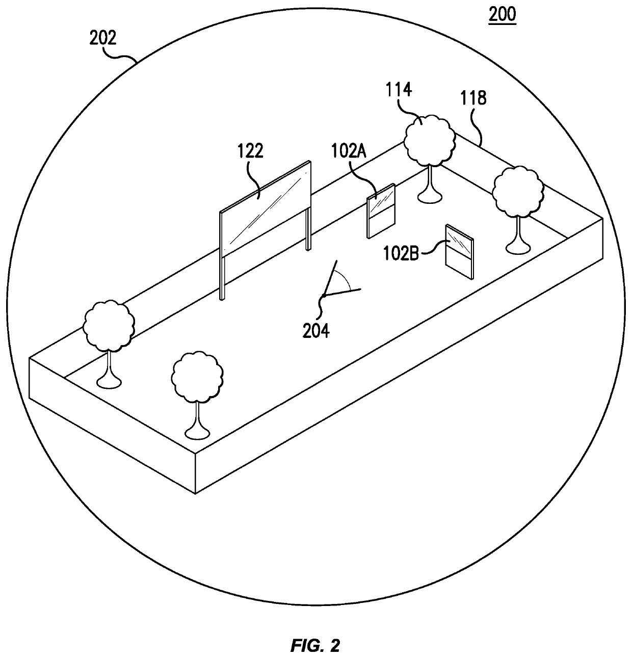 Volume areas in a three-dimensional virtual conference space, and applications thereof