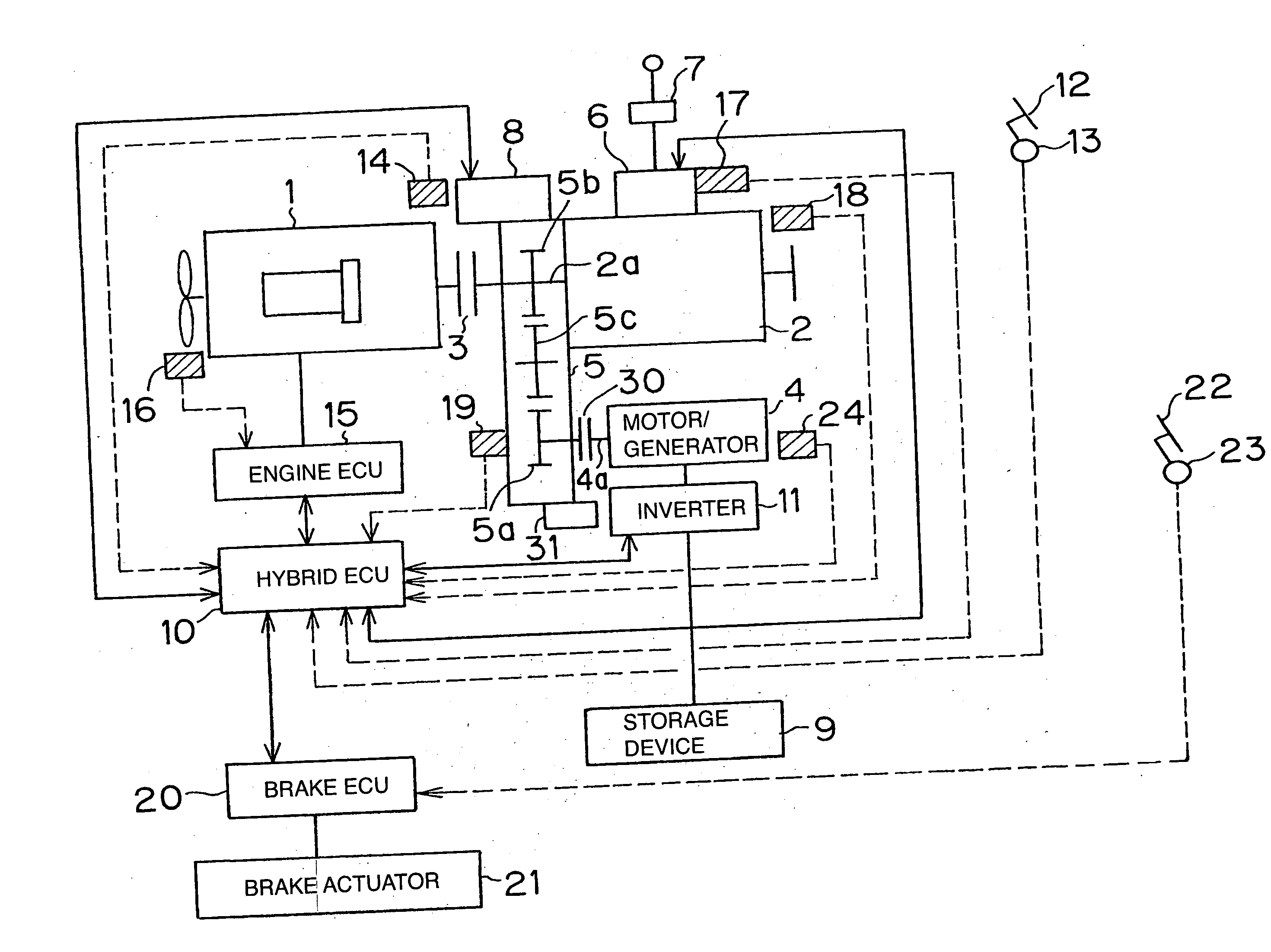 Hybrid drive system of vehicle