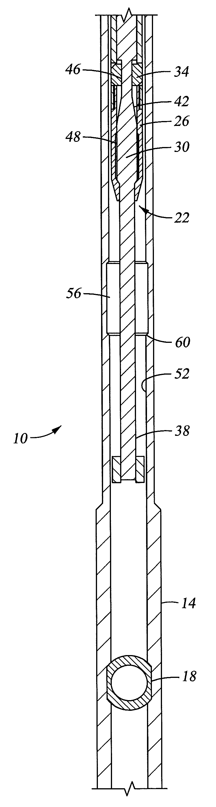 Downhole decelerating device, system and method