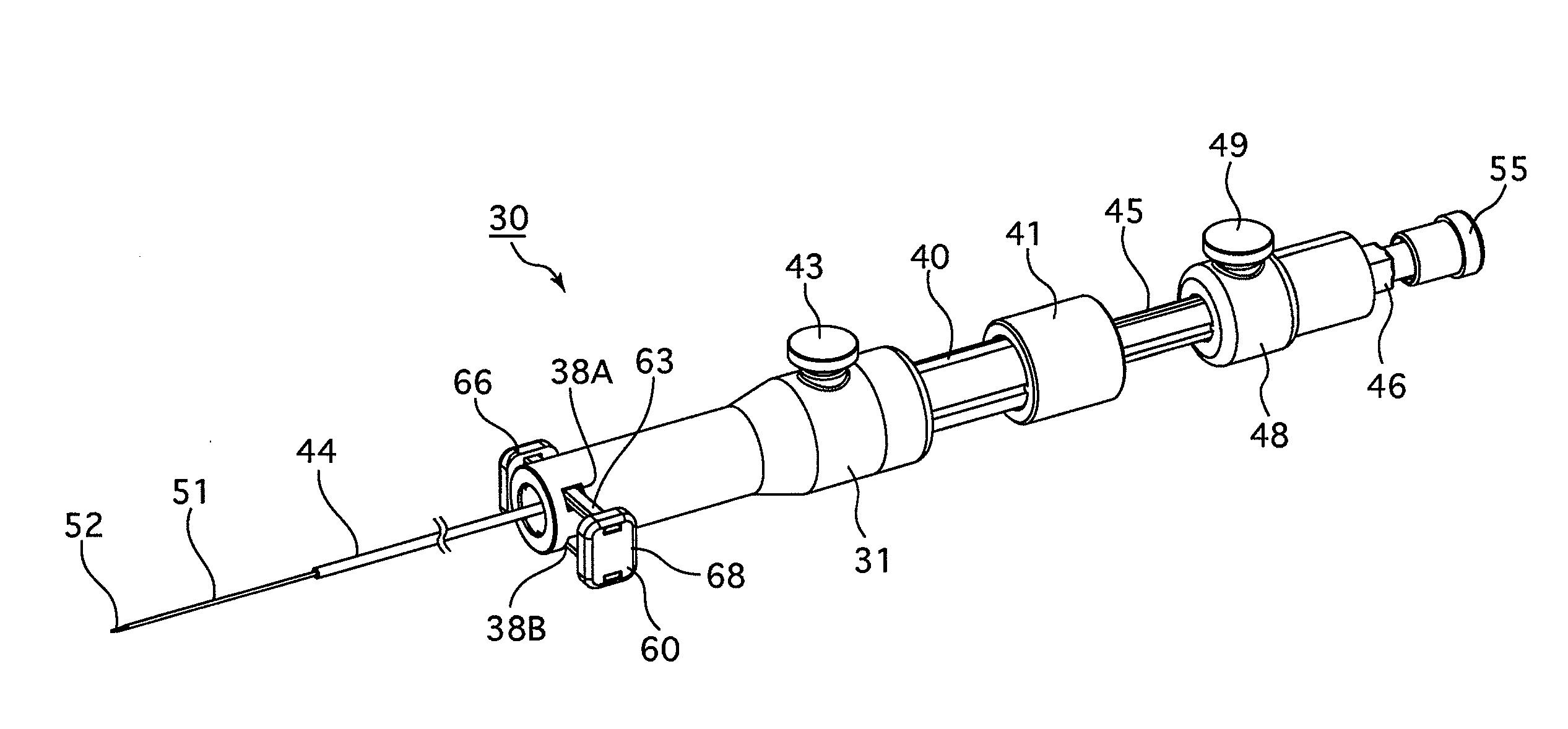 Puncture needle device for ultrasonic endoscope