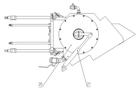 Tool pan back-loading type device for changing tool of slurry-balanced shield machine under normal pressure