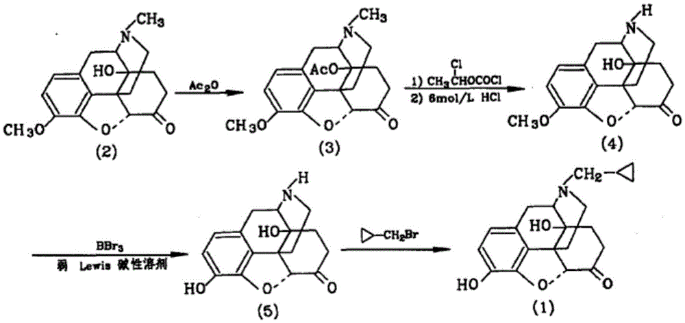 The synthetic method of naloxone hydrochloride
