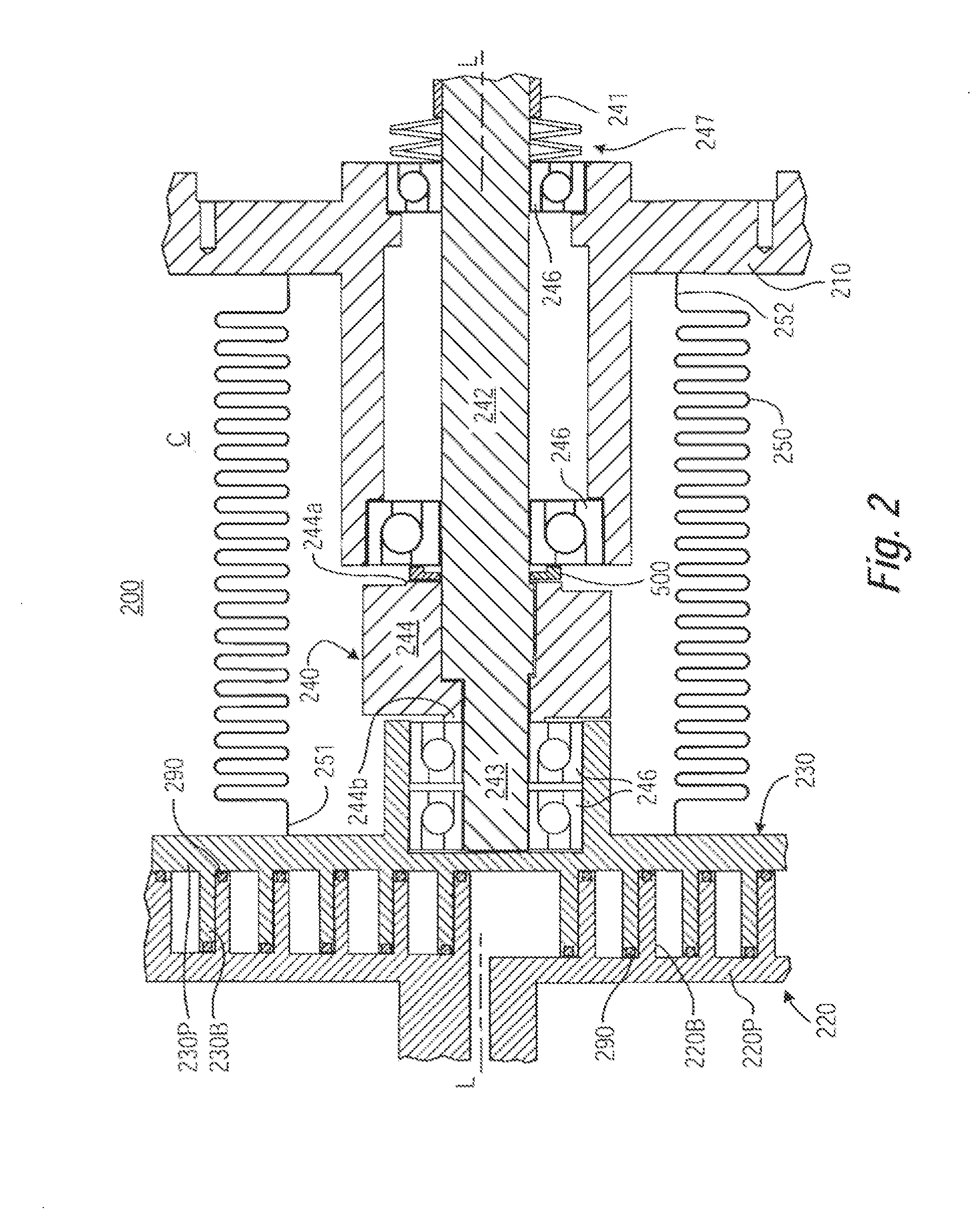Scroll Pump Having Axially Compliant Spring Element