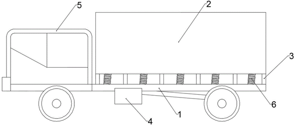 Truck used for transporting casting riser