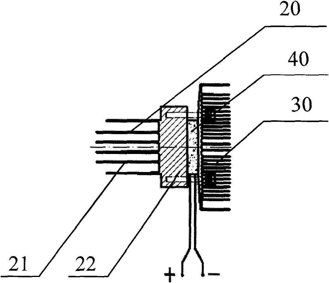Semiconductor temperature difference power generation device