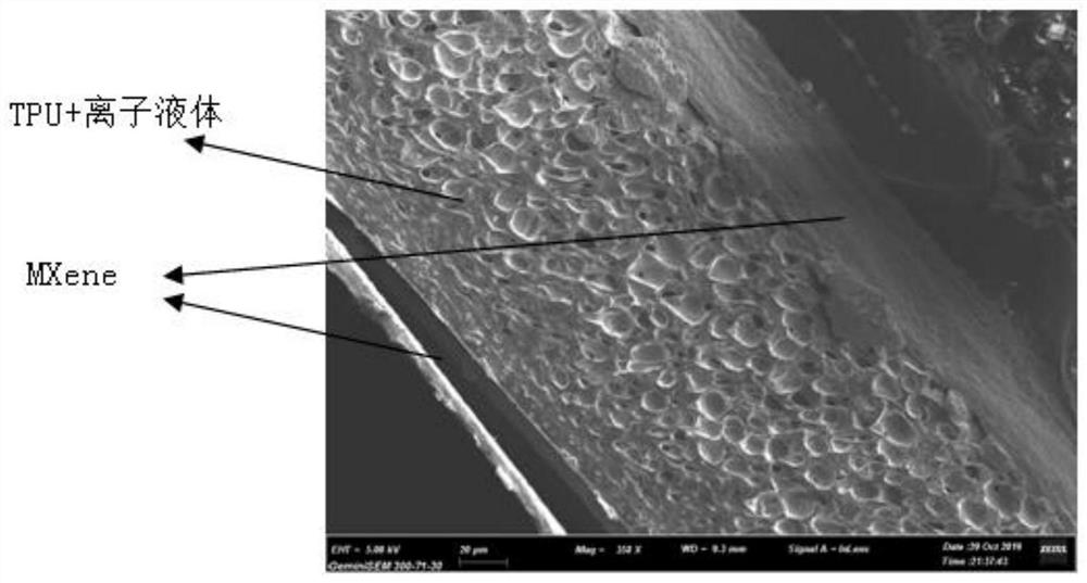 A kind of ion sensor based on mxene electrode and preparation method thereof