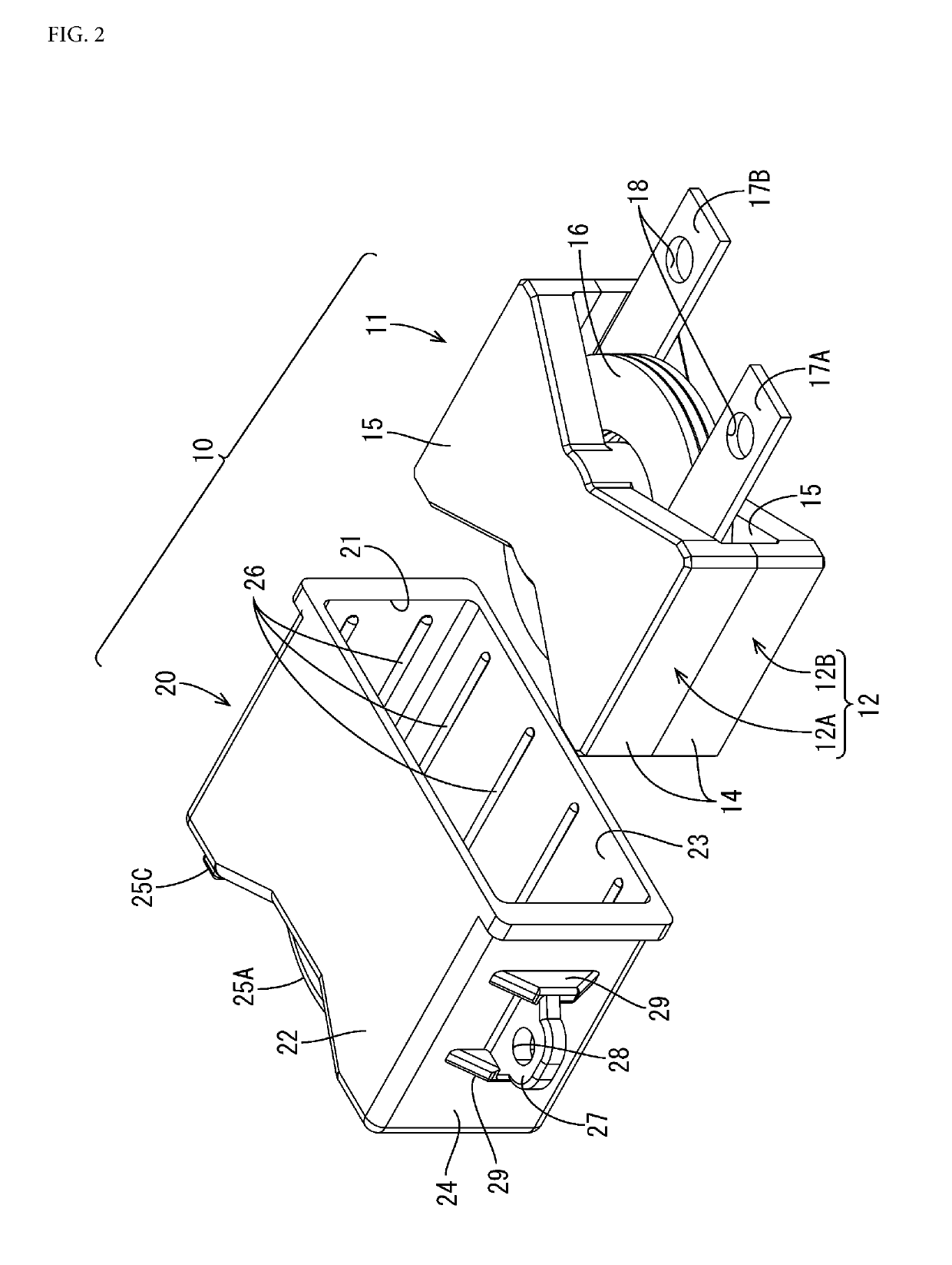 Coil assembly, structure for attaching coil assembly, and electrical connection box