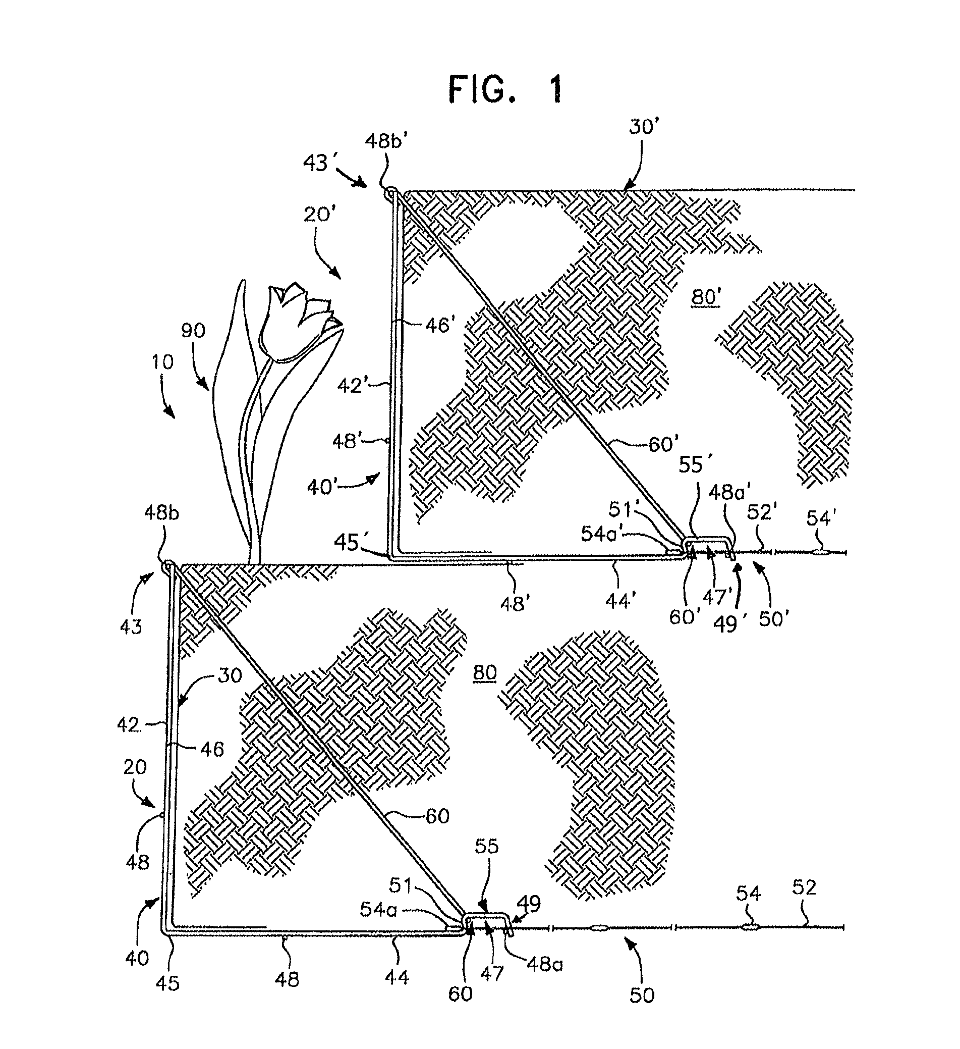 Combined strut and connector retaining wall system and method therefor