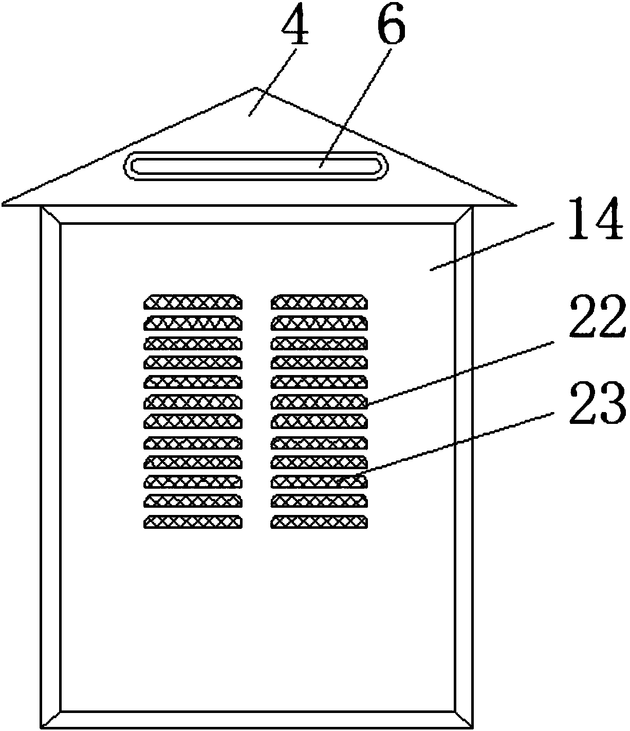 Outdoor heat-dissipation dustproof power distribution cabinet