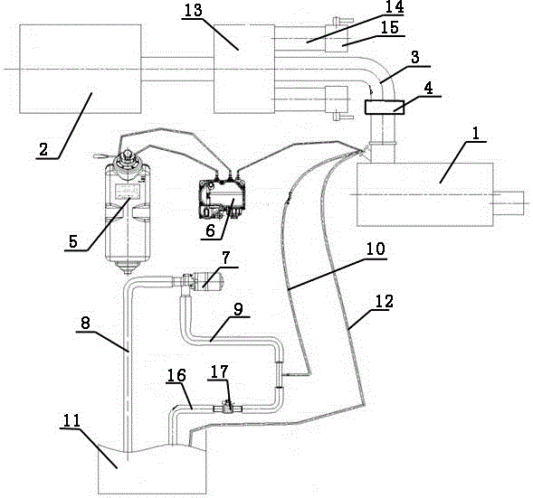 Low-temperature urea crystal simulation test system for SCR catalytic silencer