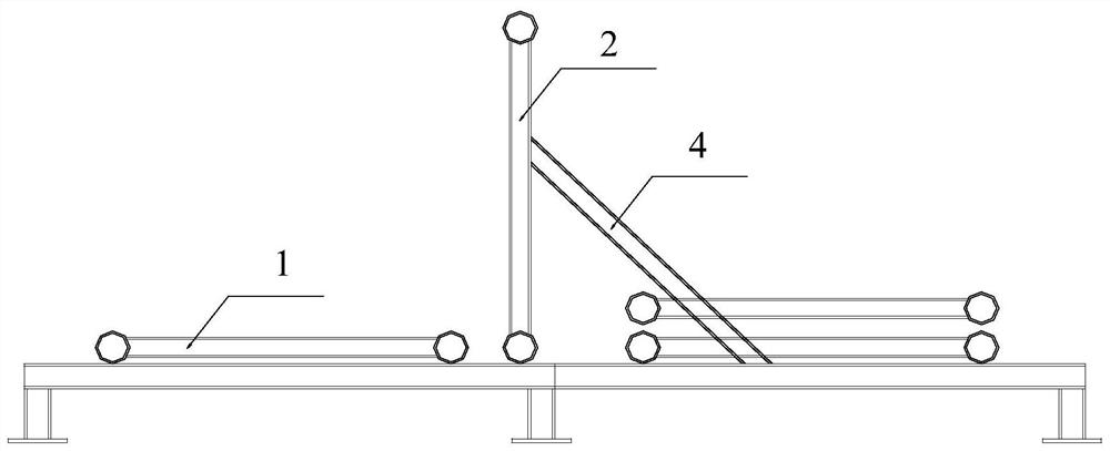 Large-span pipe truss roof truss assembling construction method