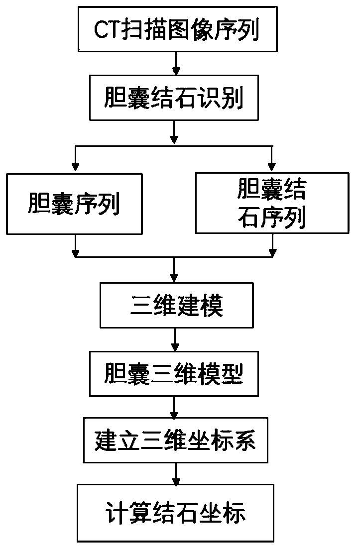Digestive system gallstone recognition method and positioning method