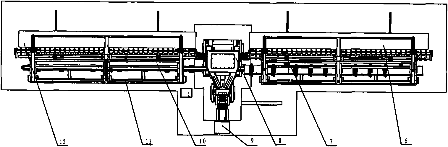 Numerical control punching machine for longitudinal beam of automobile