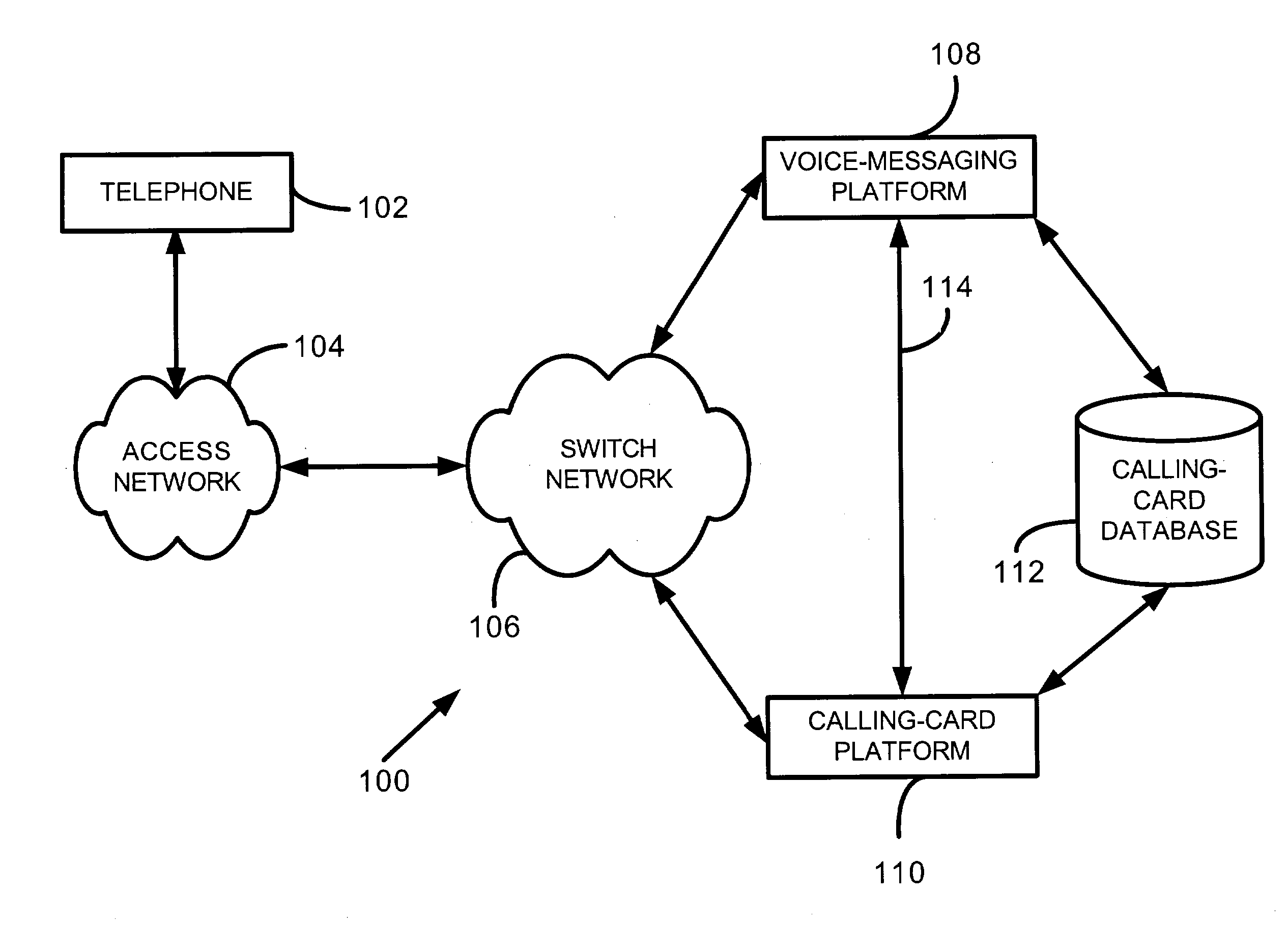 Method and apparatus for receiving a message on a prepaid card or calling card