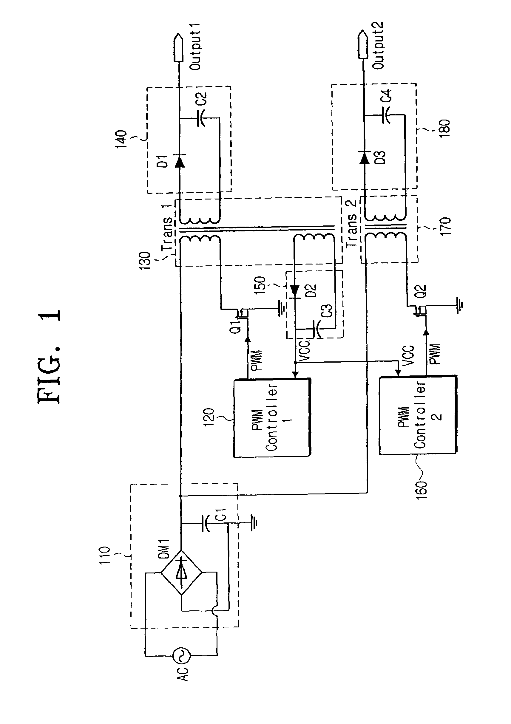 Switching mode power supply and a method of operating the power supply in a power save mode