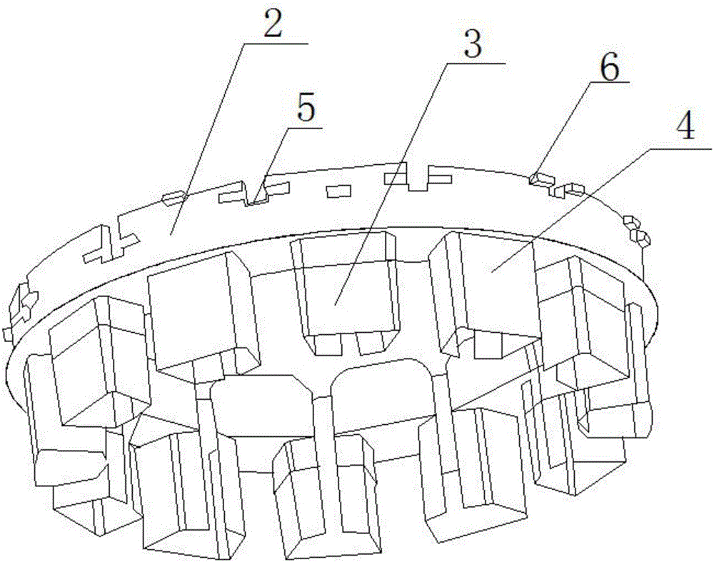 Motor stator insulation framework