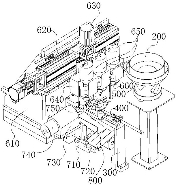 An automatic drilling and milling machine for processing ferrules