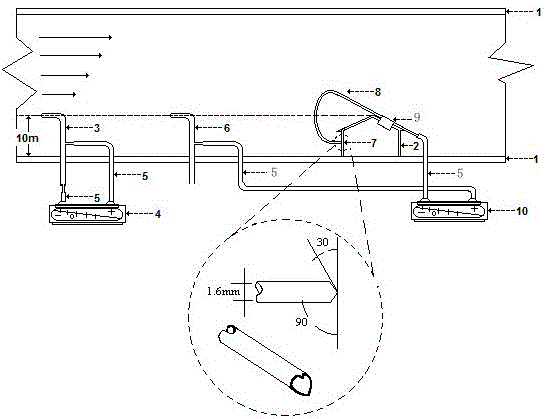 Apparatus used for wind tunnel measurement building model surface static pressure and wind pressure coefficient and method thereof