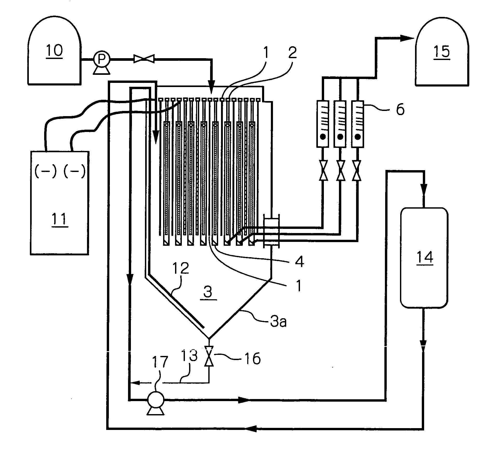 Electrolytic method in diaphragm-type cell