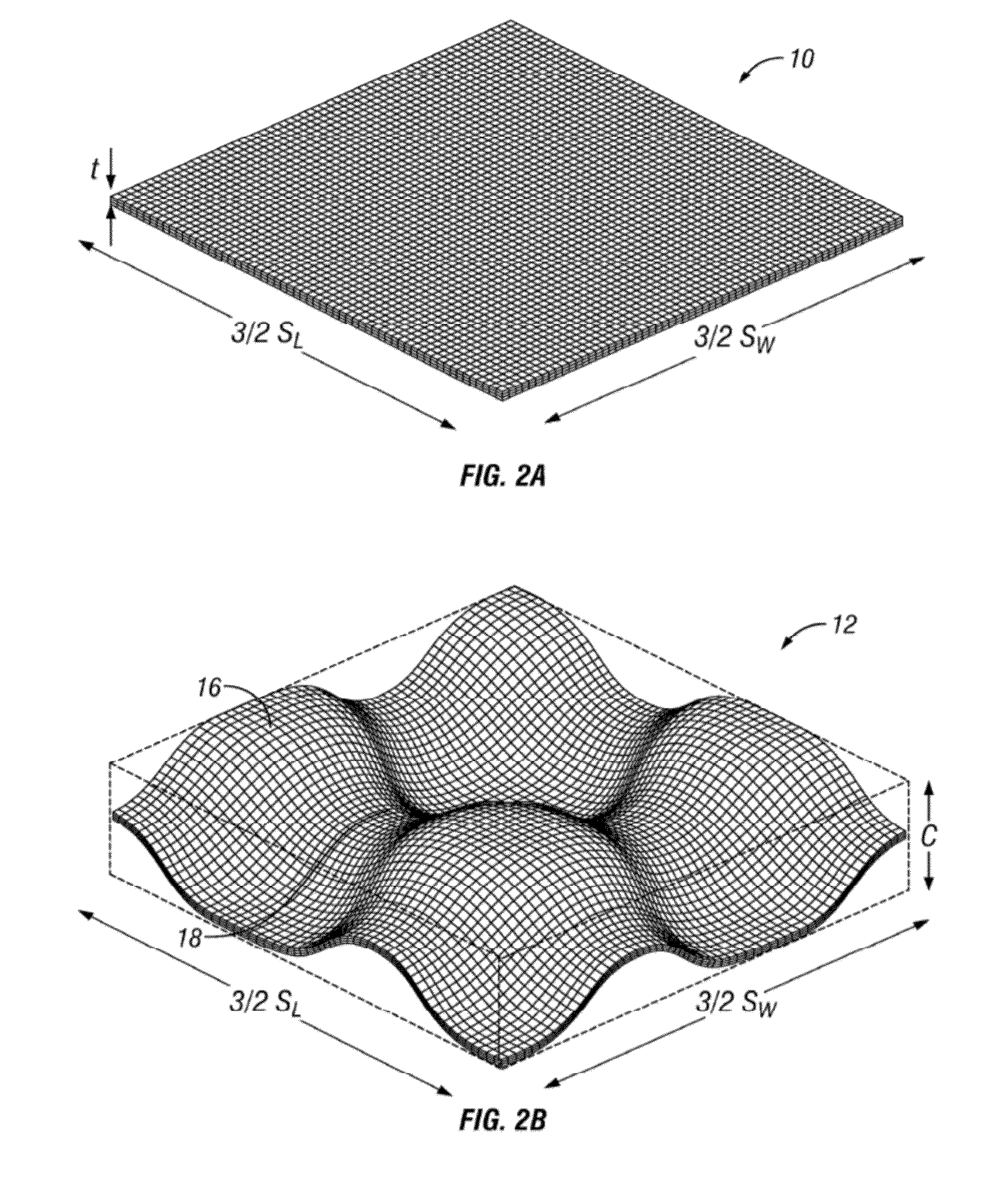 Optimal sandwich core structures and forming tools for the mass production of sandwich structures