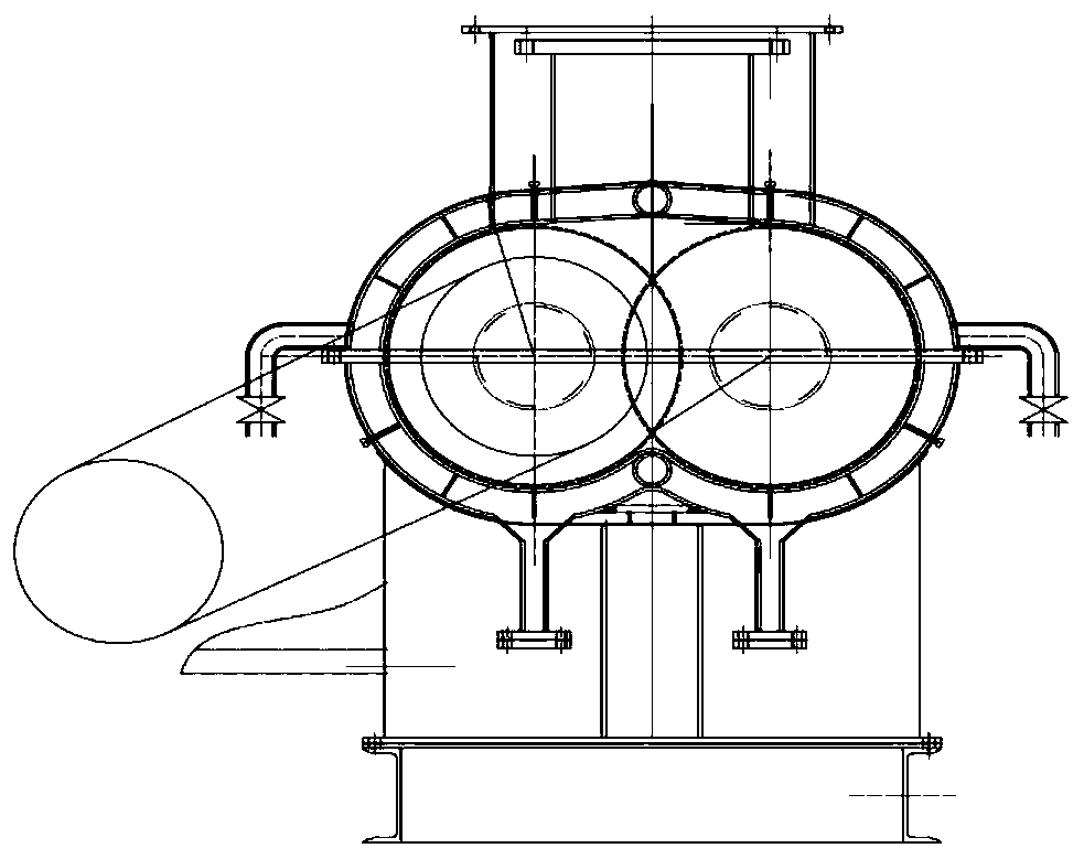 Internal heating type pyrolysis device