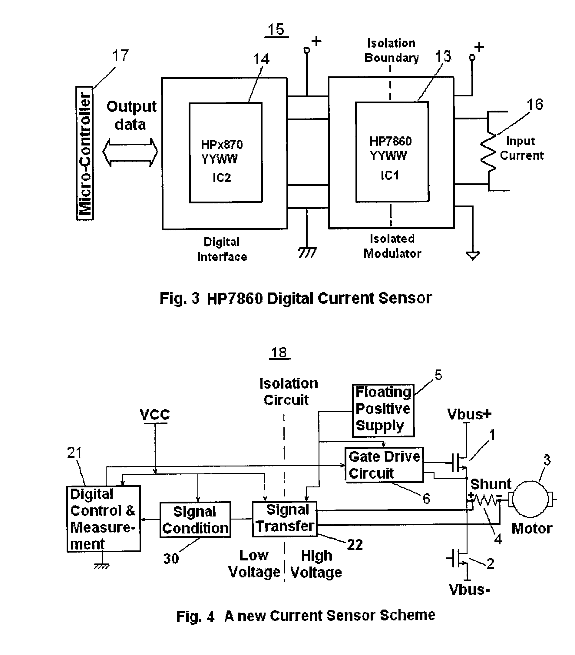 Current Sensor and Method for Motor Control