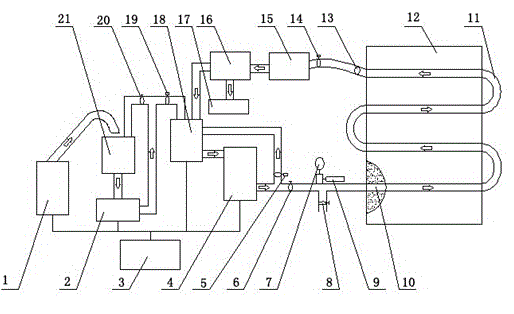 Intelligent multi-circulation mortar production and grouting system