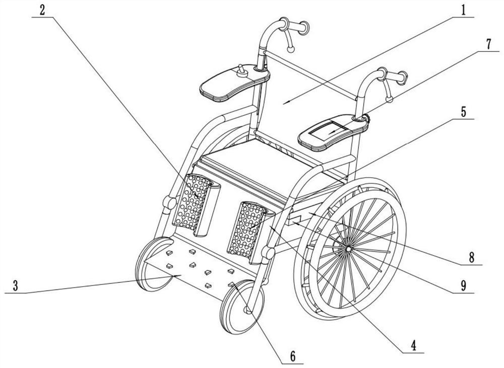 Wheelchair with spinal cord injury patient information monitoring system
