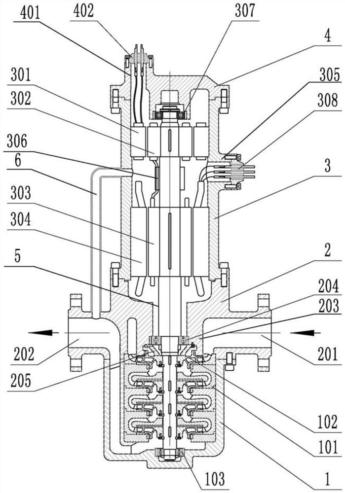 An integrated fully enclosed cryogenic hydraulic power generation device
