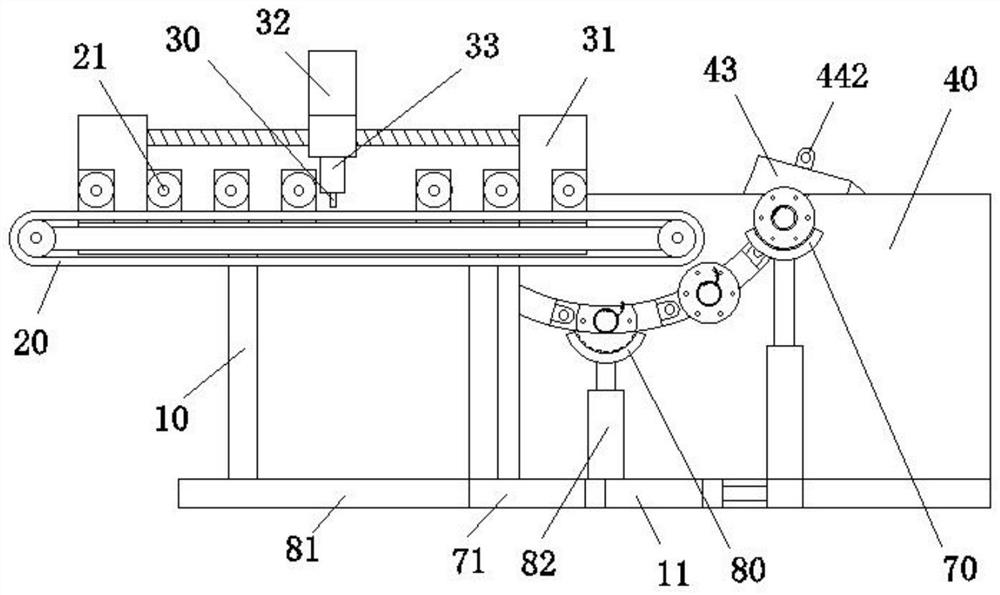 Winding device for non-woven fabric production